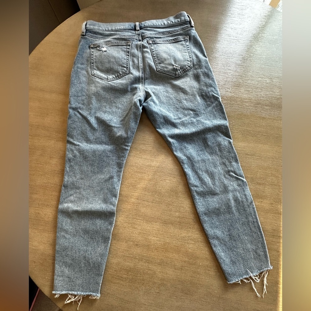 Ann Taylor LOFT women’s  Distressed slim pockets Blue Skinny Jeans 30/10 - Picture 5 of 5